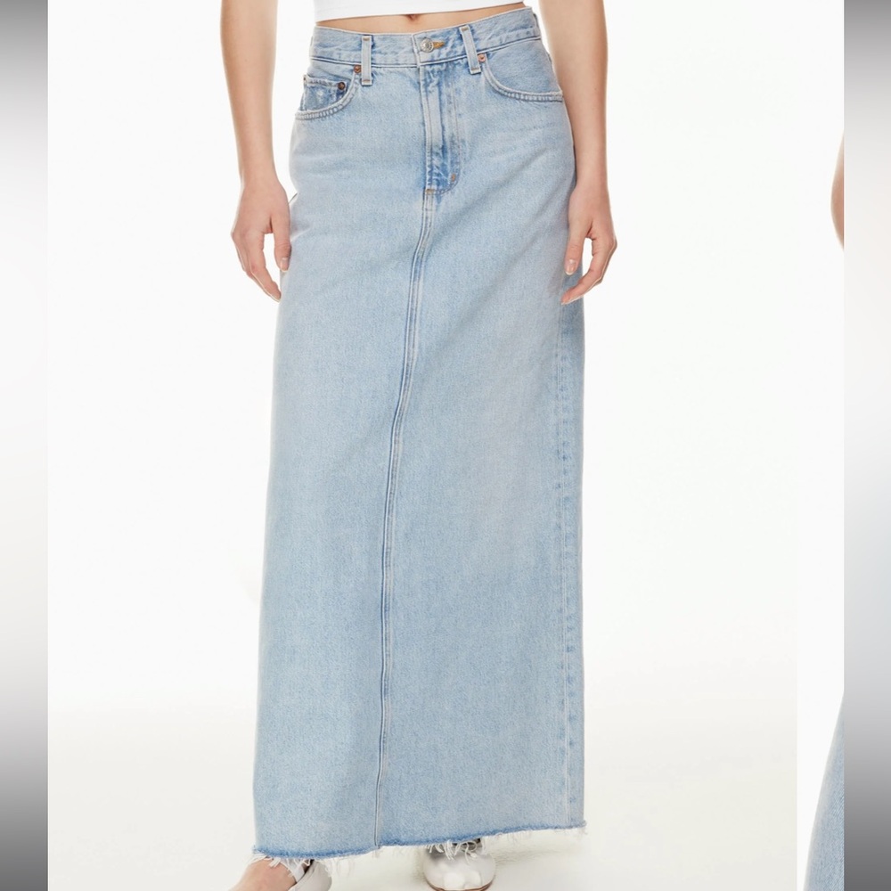 AGolde Hilla Jean Skirt -Maxi - Picture 2 of 4